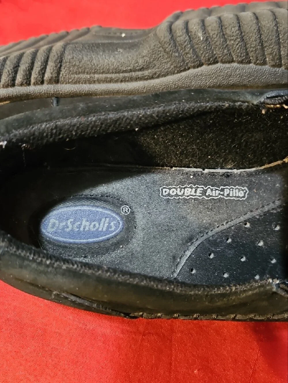 Dr. Scholl's Black Suede Slip-On Comfort Loafers